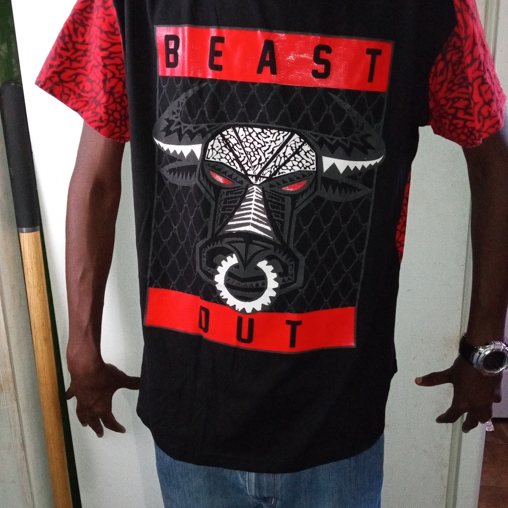 Red &Black "Beast Out" Men's shirt